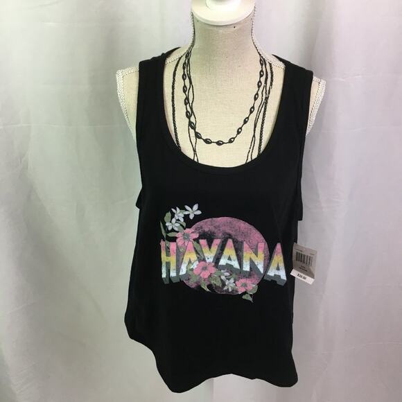Youth in Revolt Havana Tank Top Black Medium - Picture 2 of 11